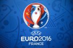 The logo for the UEFA Euro 2016 championships is seen at the Palais des Congres in Paris on December 12, 2015, ahead of the draw for the Euro 2016 finals. Paris hosts the draw for the Euro 2016 finals on December 12 evening, with less than six months now to go before the start of the first 24-team tournament in the competition's history. The coaches of the competing nations will be in attendance in the French capital to find out who their sides will come up against in the group stage of the European Championship, which kicks off on June 10, and what their route to the final might be.   AFP PHOTO / LIONEL BONAVENTURE / AFP / LIONEL BONAVENTURE        (Photo credit should read LIONEL BONAVENTURE/AFP/Getty Images)