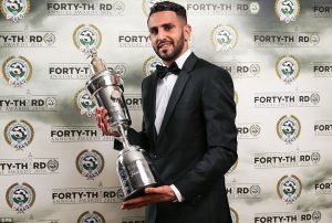 Mahrez won awarded as the best player of PFA last season.